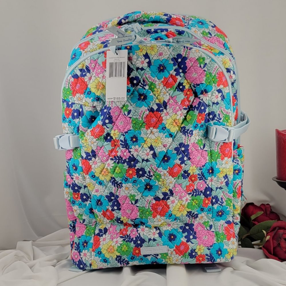 Essential Expandable Backpack in "Far Out Floral" print NWT